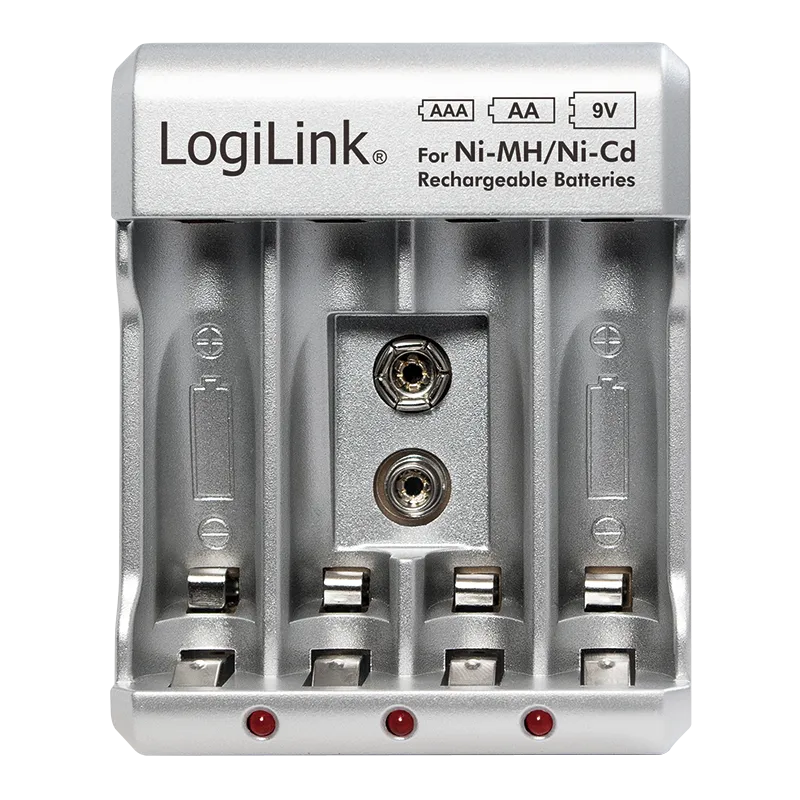 Logilink Punjač baterija za Ni-MH/Ni-Cd AA/AAA/9V Slika 1