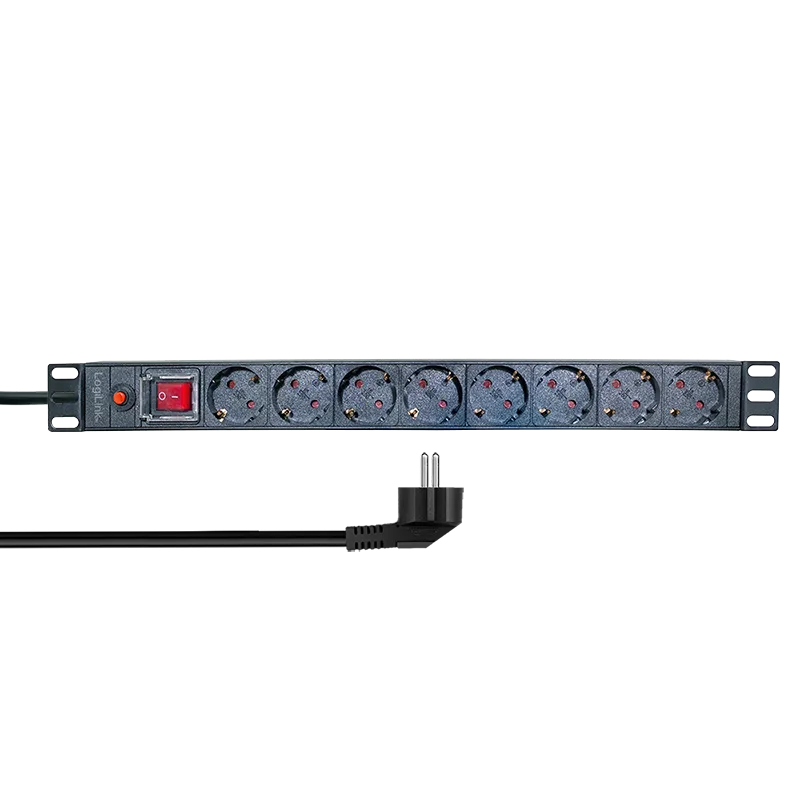 Logilink PDU 8 x šuko, prenaponska zaštita, prekidač, 1.8m Slika 1