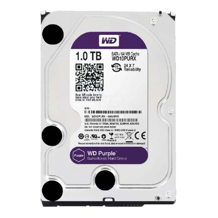 WD 3.5 SATA 1TB PURPLE , WD10PURX Slika 1