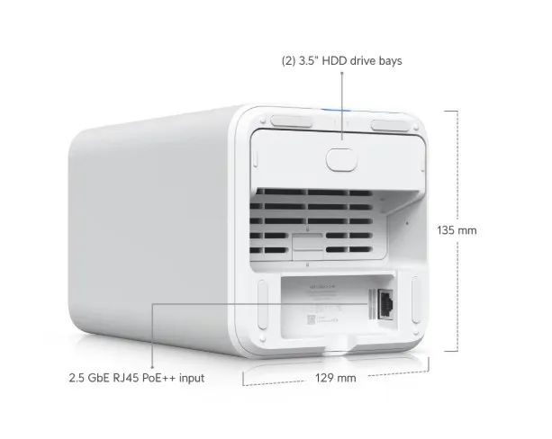 Ubiquiti UniFi NAS 2-Bays  UNAS-2-W-EU Slika 3