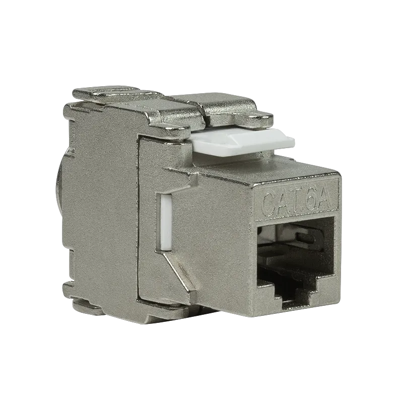 Logilink Keystone modul, Cat6A, STP, 17.2mm, 22-26 AWG, toolless, srebrna Slika 1