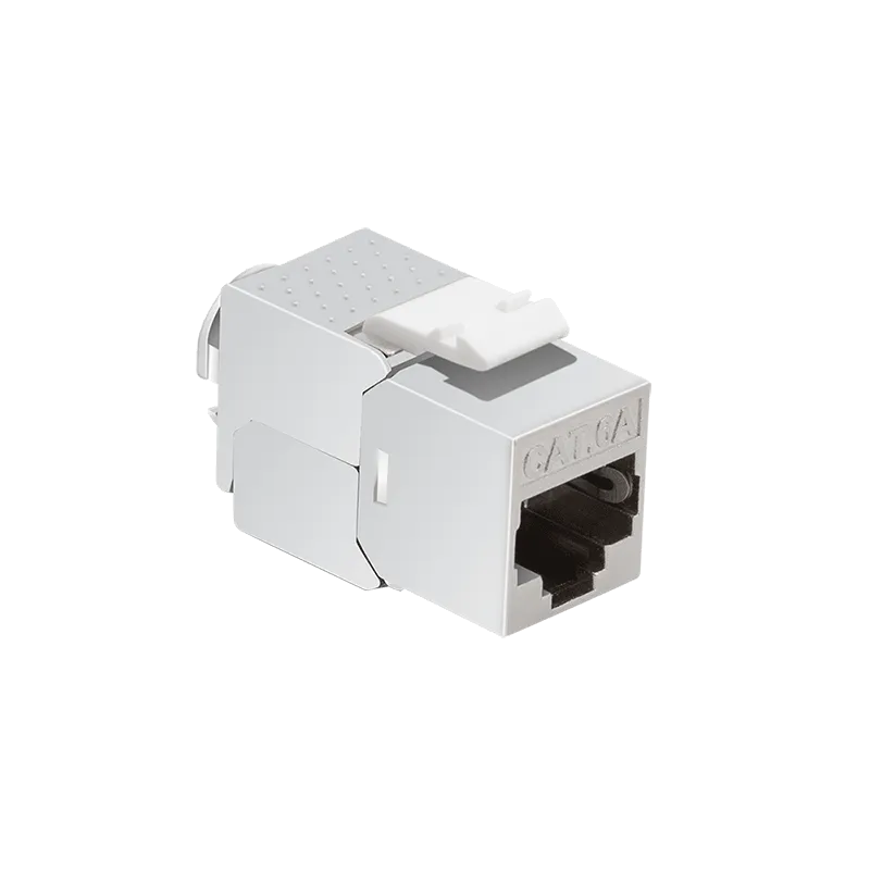 Logilink Keystone modul, Cat6A, STP, 14.5mm, 22-26 AWG, toolless, srebrna Slika 1