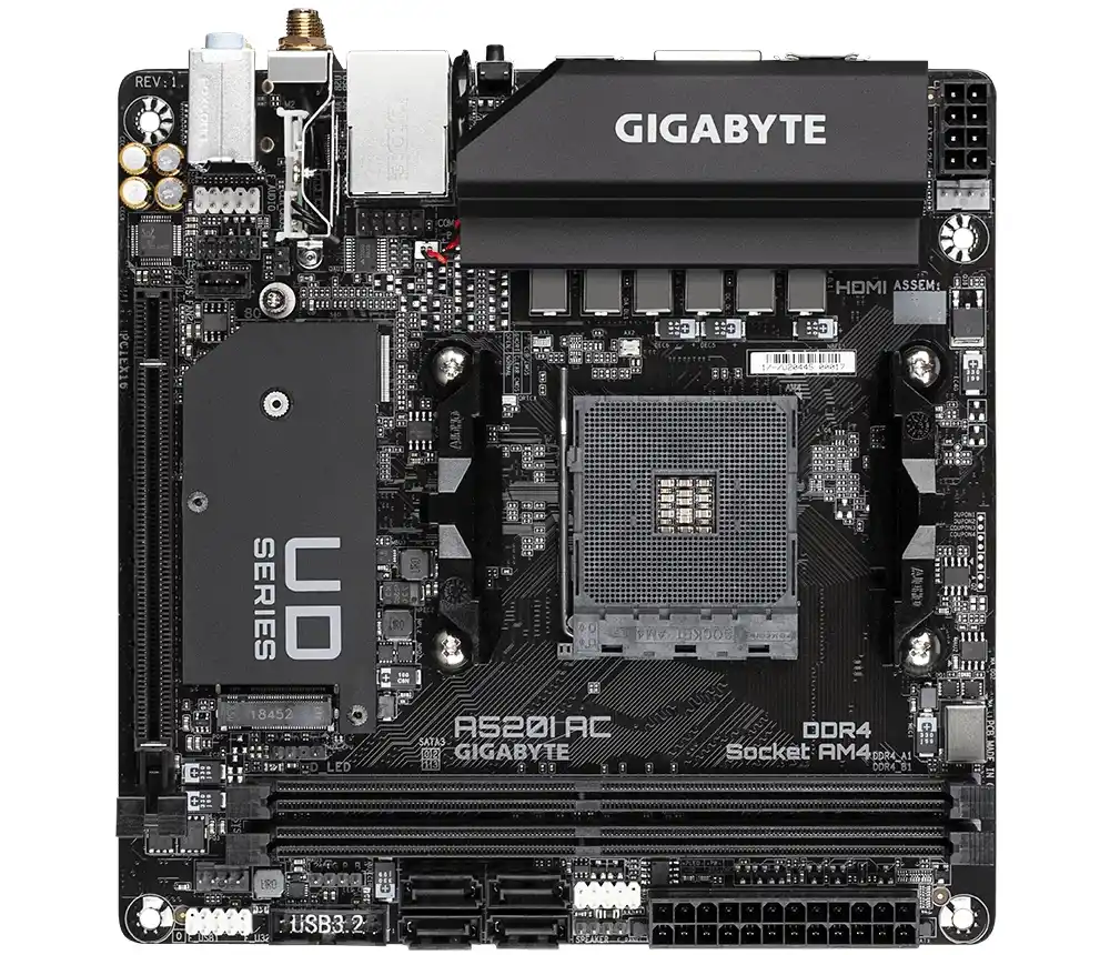 Matična ploča AM4 Gigabyte A520I AC 2xHDMI/DP/M.2/WIFI Slika 2