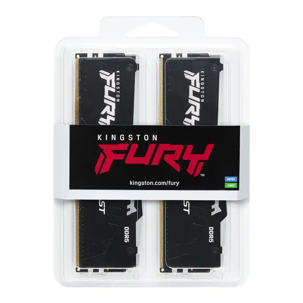 Memorija DDR5 32GB (2x16GB) 5600MHz Kingston Fury Beast RGB KF556C36BBEAK2-32 Slika 2