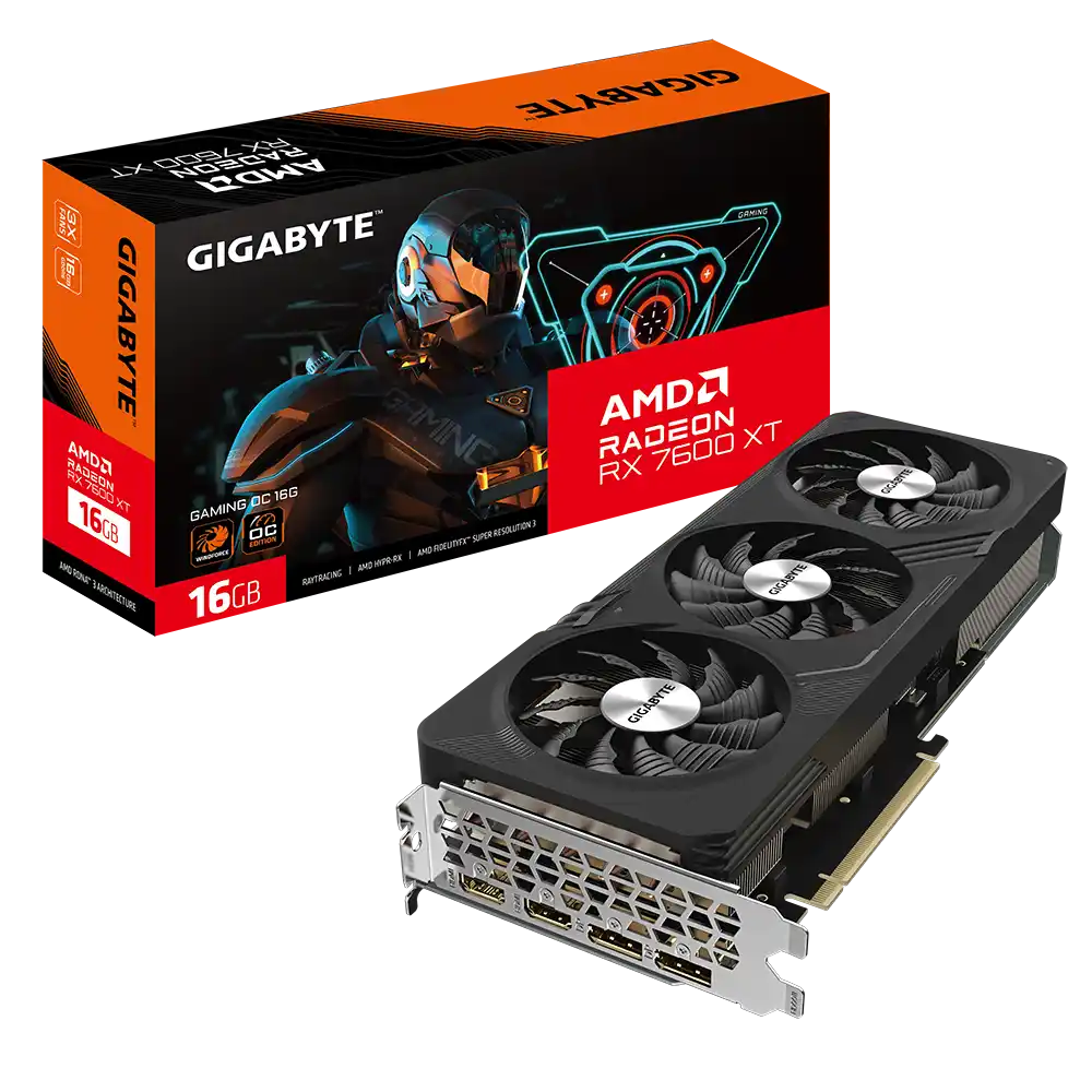 Grafička karta AMD Gigabyte RX 7600 XT GAMING OC 16G GV-R76XTGAMING OC-16GD Slika 1