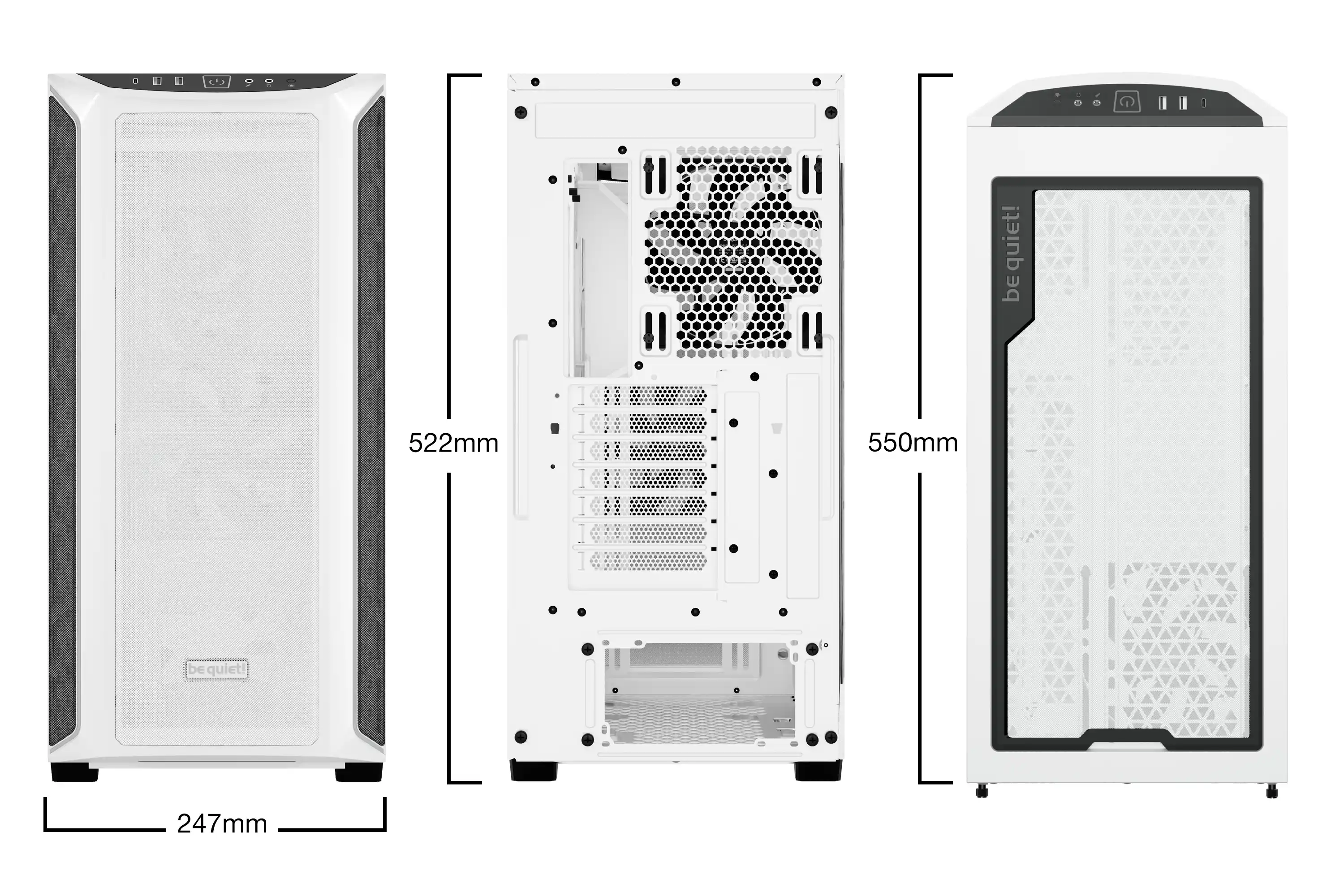 Kućište Be Quiet Shadow Base 800 DX White BGW62 Slika 2