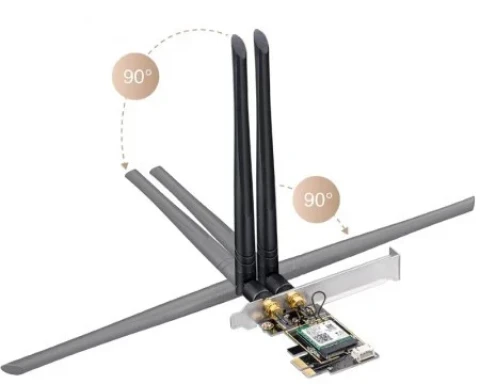 PCI-E mrežna kartica Wi-Fi 6E kartica Cudy WE3000 AX3000 Slika 4