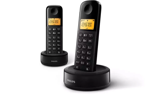 Bežični telefon Philips DB1602B/53 dve slušalice Slika 1