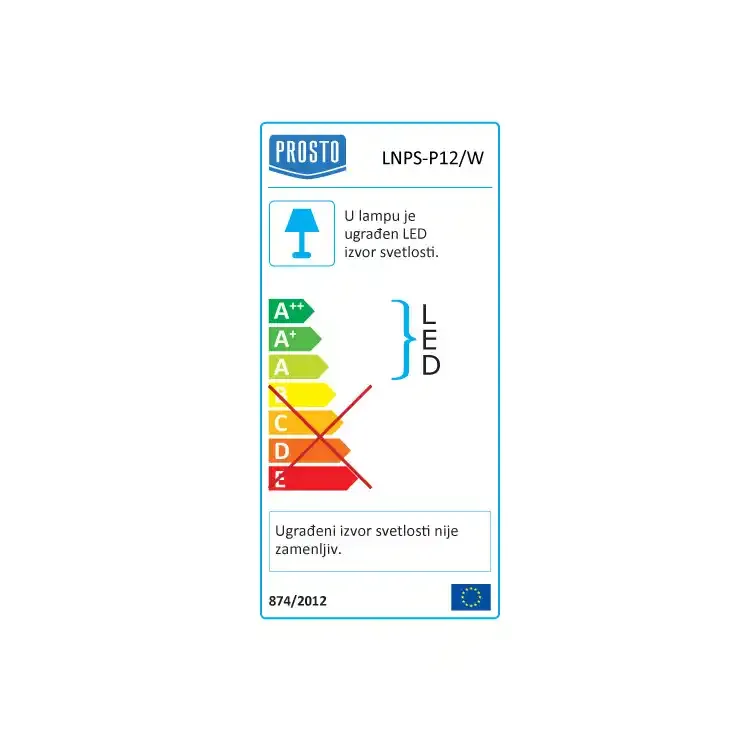 LED nadgradna svetiljka 12W,6500K Slika 3