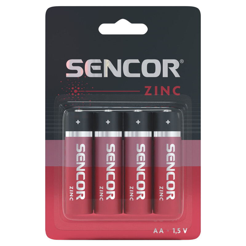 Baterija Sencor R06 AA 4BP Cink Karbon 4/1 Slika 1