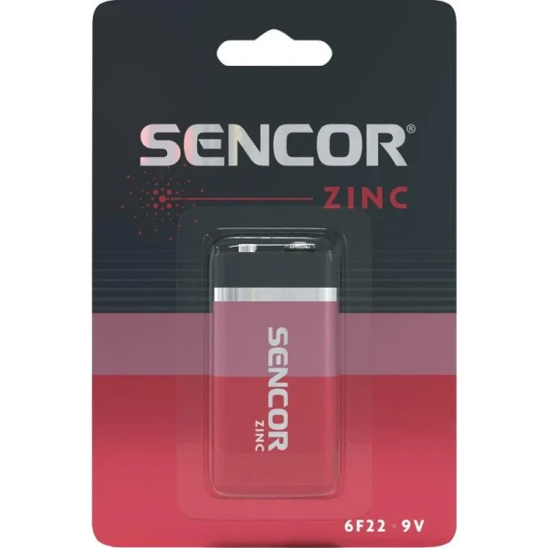 Baterija Sencor 6F22 9V Cink Karbon Slika 1