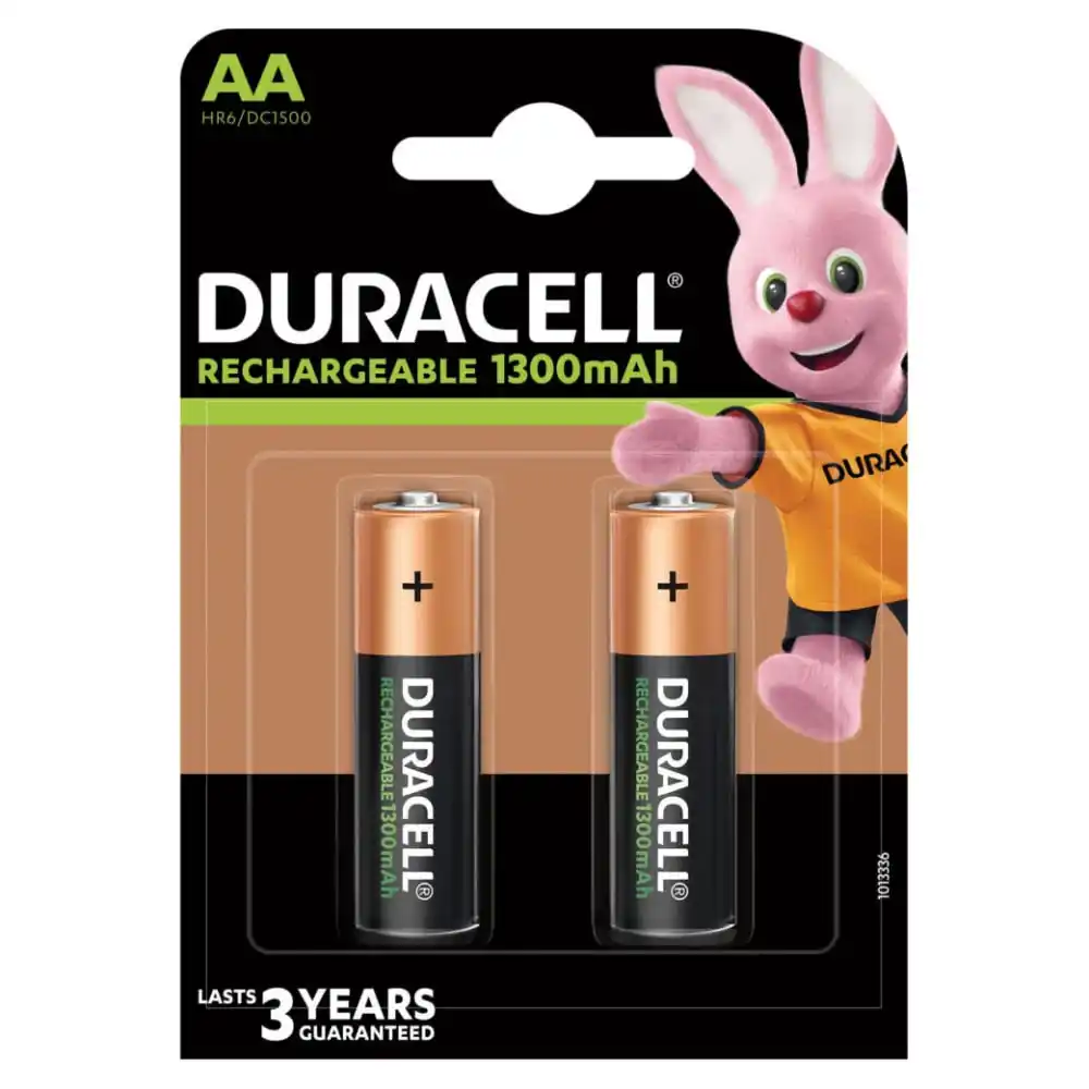 Punjiva baterija Duracell AA 1300 mAh/punjiva/2/1 pak Slika 1