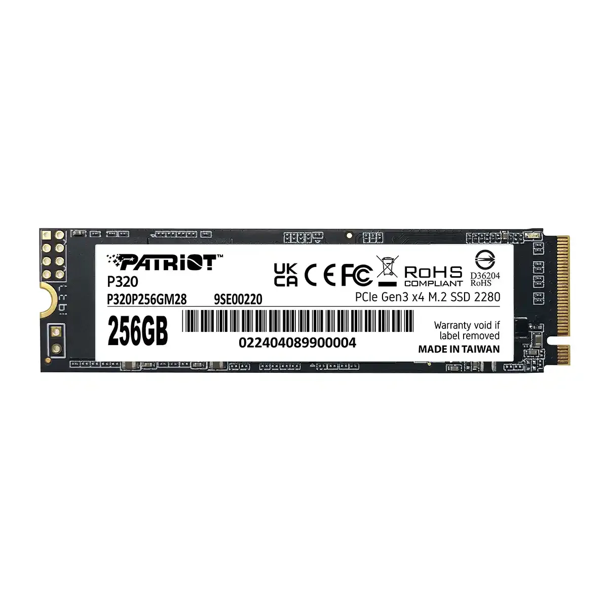 SSD M.2 NVMe 256GB Patriot P320 2200MBs/1200MBs P320P256GM28 Slika 1