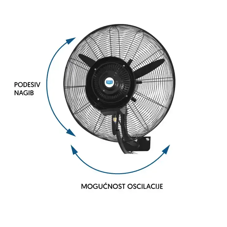Ventilator sa raspršivačem Prosto MSF 2608 C, zidni Slika 2