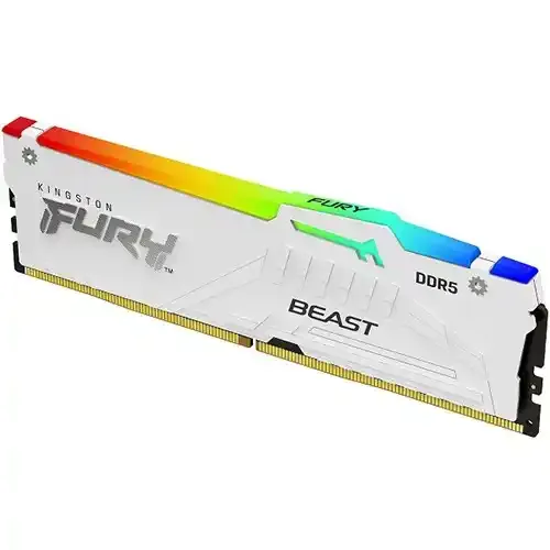 Memorija DDR5 16GB 5600MHz Kingston FURY Beast White RGB KF556C40BWA-16 Slika 2