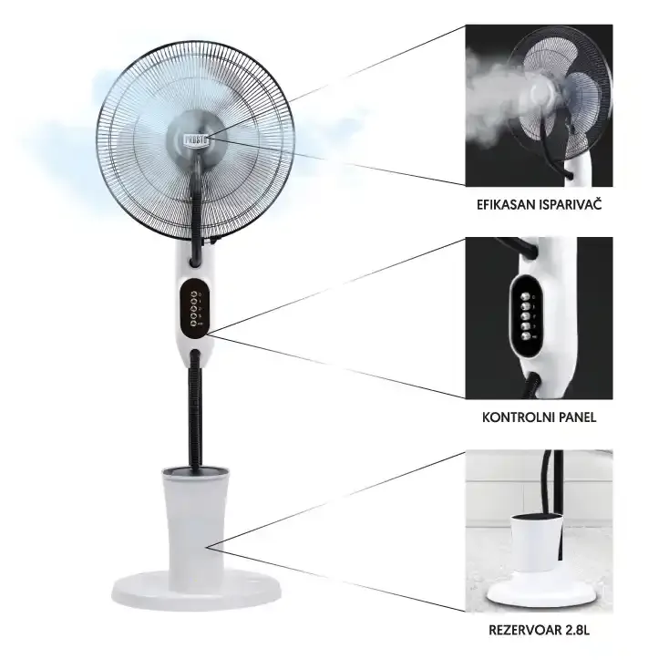Ventilator sa raspršivačem Prosto MSF 409H-75W Slika 3