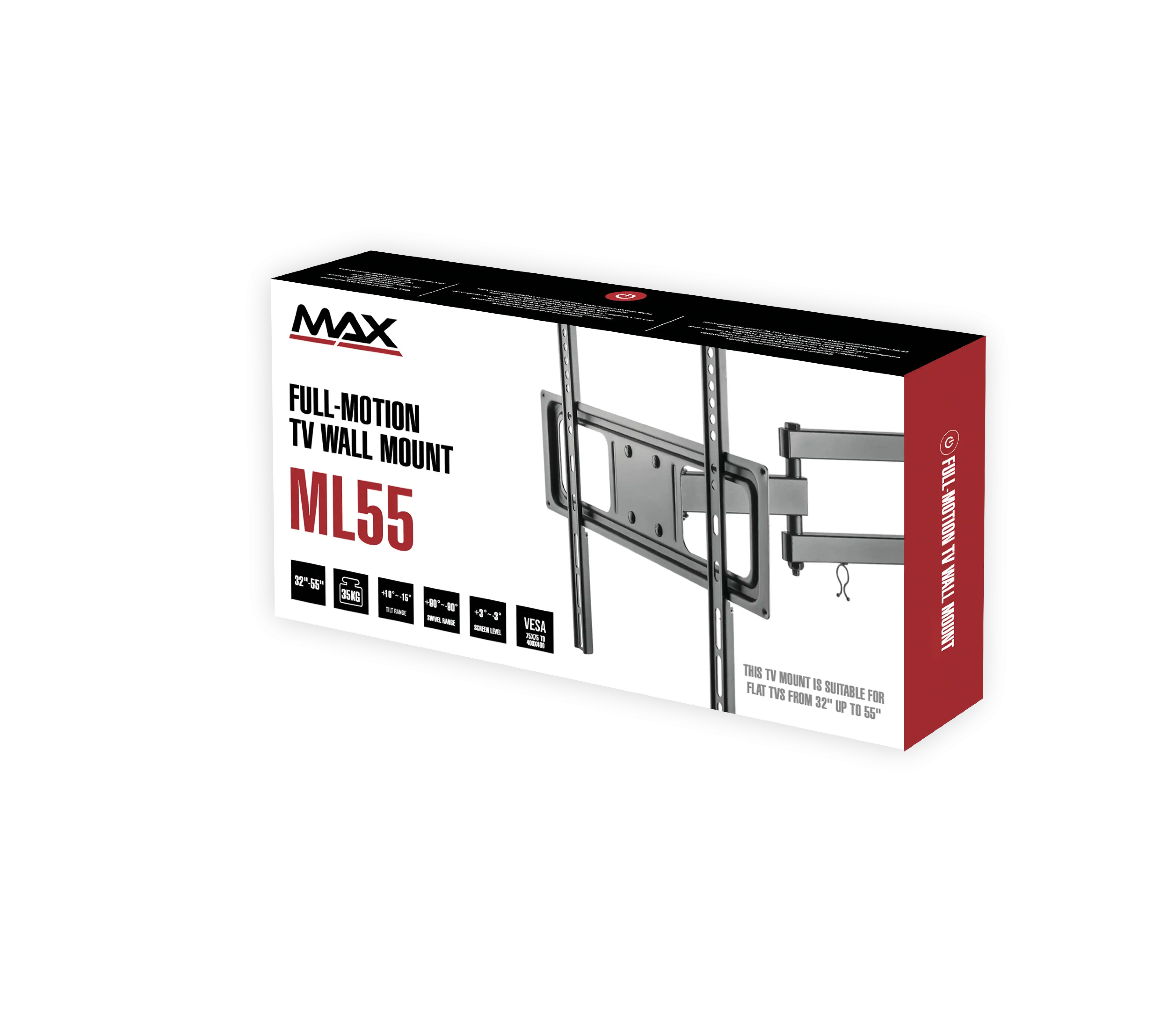 Nosač za TV MAX ML55 32-55/vesa max 400x400/40kg/zglobni Slika 4