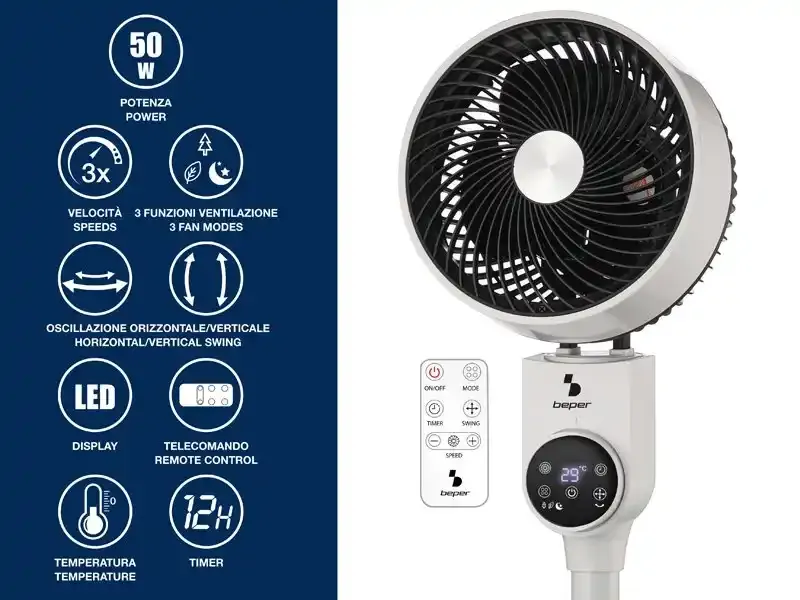 Stojeći ventilator Beper P206VEN161/daljinski Slika 2