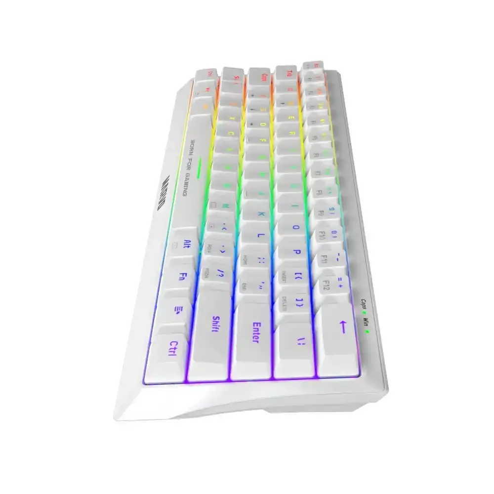 Tastatura Marvo Hecate 61R KG962 mehanička, crveni svičevi, pozadinsko osvetljenje bela Slika 3