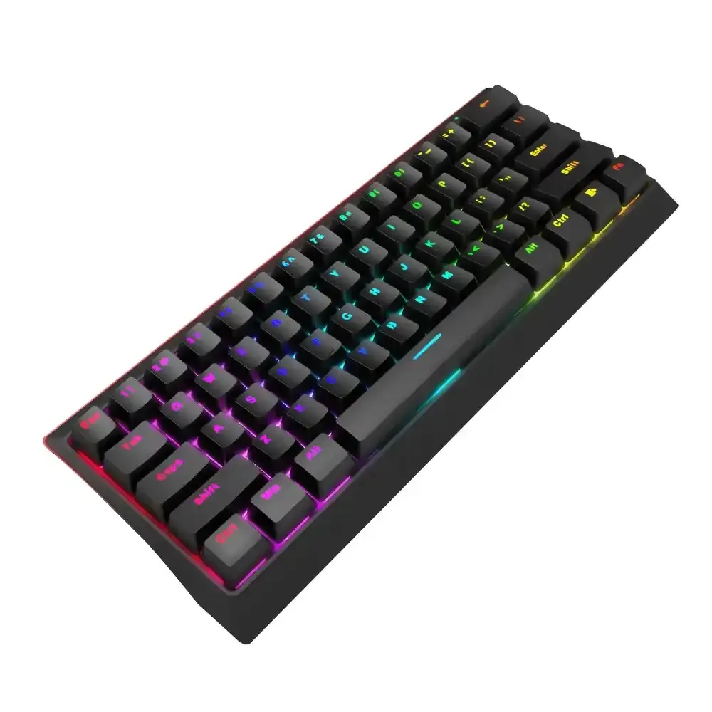 Tastatura Marvo Hecate 61R KG962 mehanička, crveni svičevi, pozadinsko osvetljenje crna Slika 4