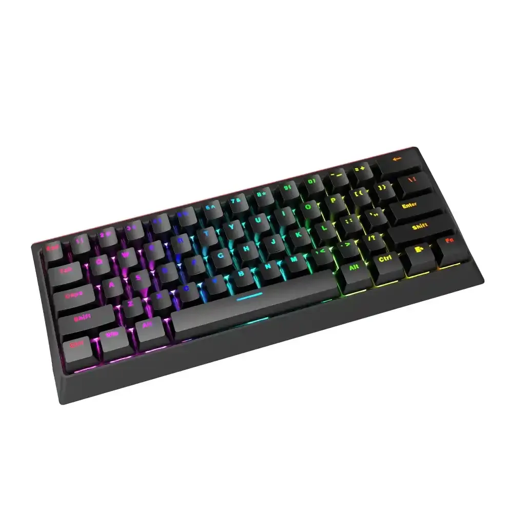 Tastatura Marvo Hecate 61R KG962 mehanička, crveni svičevi, pozadinsko osvetljenje crna Slika 3