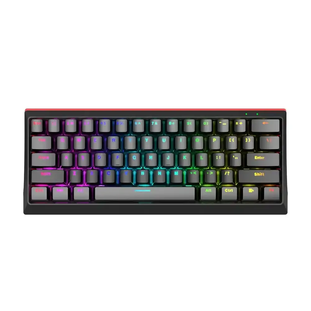 Tastatura Marvo Hecate 61R KG962 mehanička, crveni svičevi, pozadinsko osvetljenje crna Slika 1