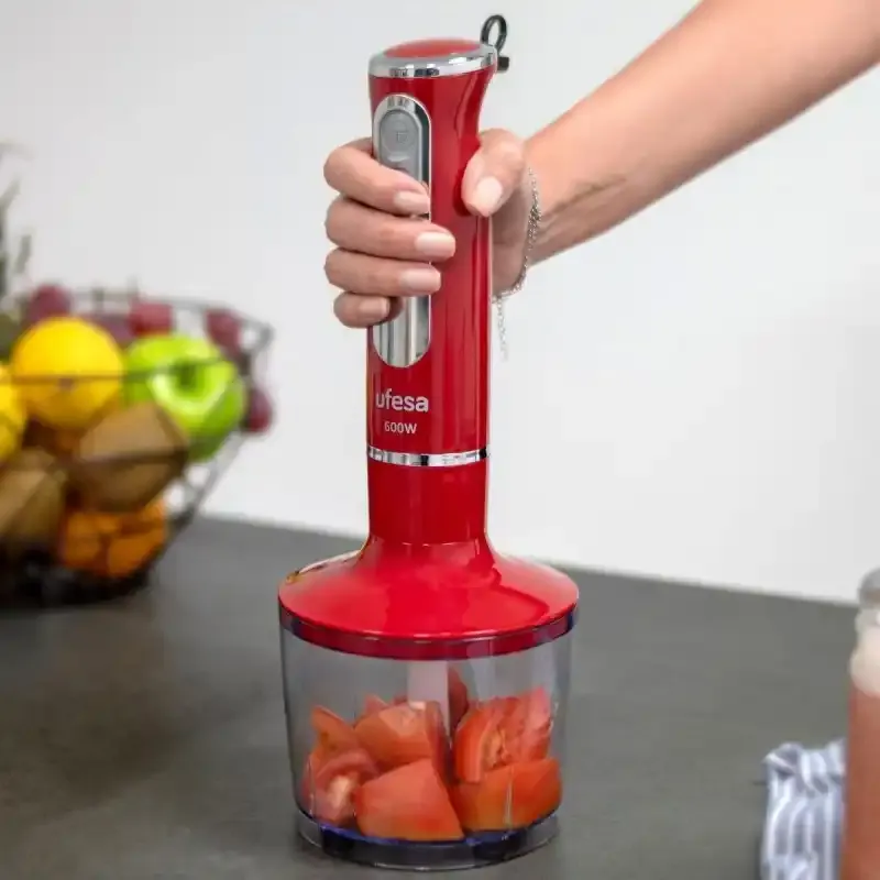 Štapni mikser Ufesa BP3443 Rouge/crveni/snaga 600W/4 nastavka Slika 3