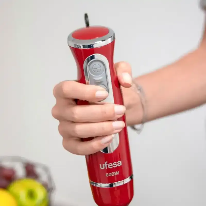 Štapni mikser Ufesa BP3443 Rouge/crveni/snaga 600W/4 nastavka Slika 4