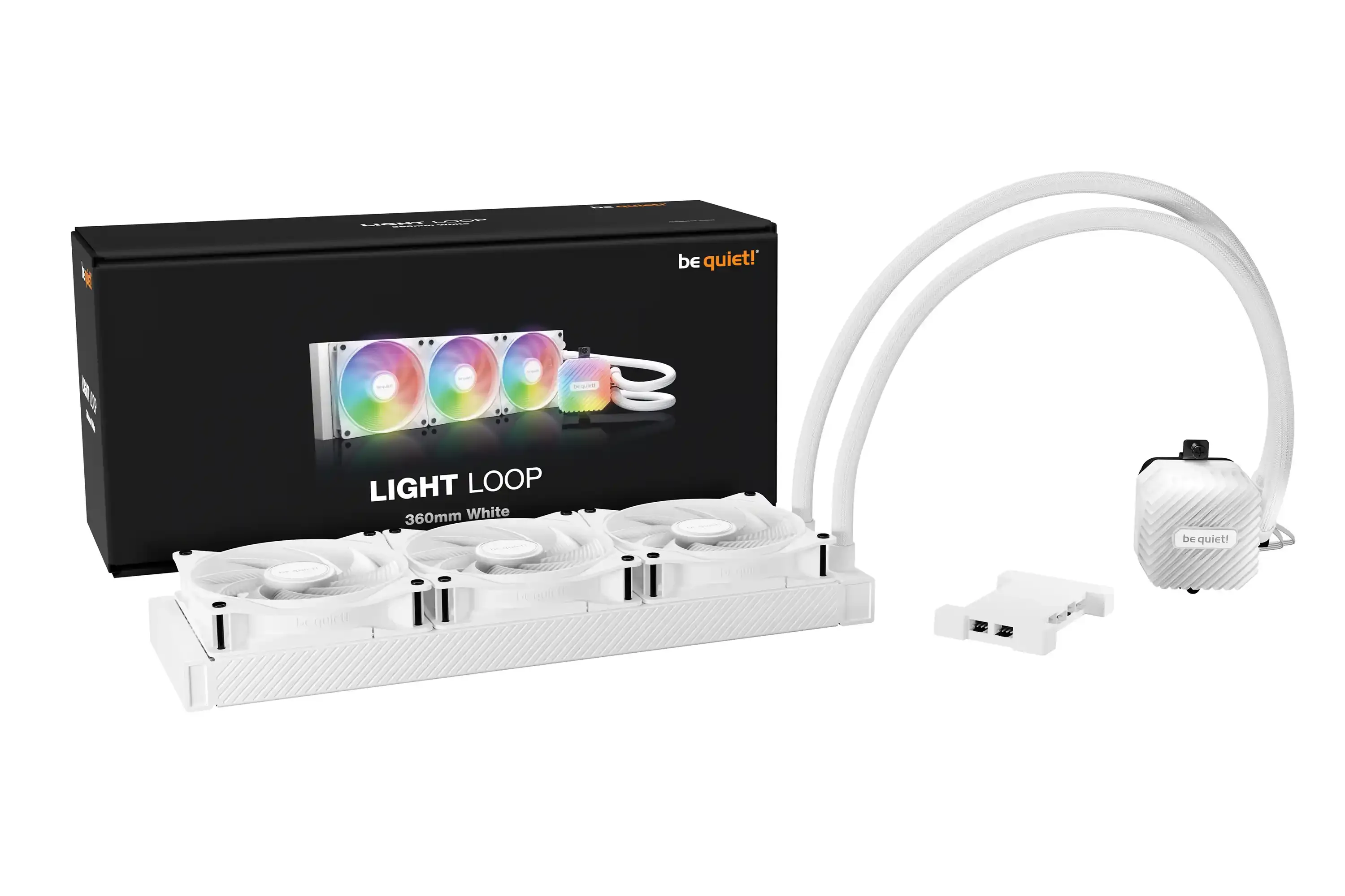CPU vodeno hladjenje Be Quiet ARGB Light Loop 360mm BW023 (AM4,AM5,1151,1150,1155,1200,1700) White Slika 1