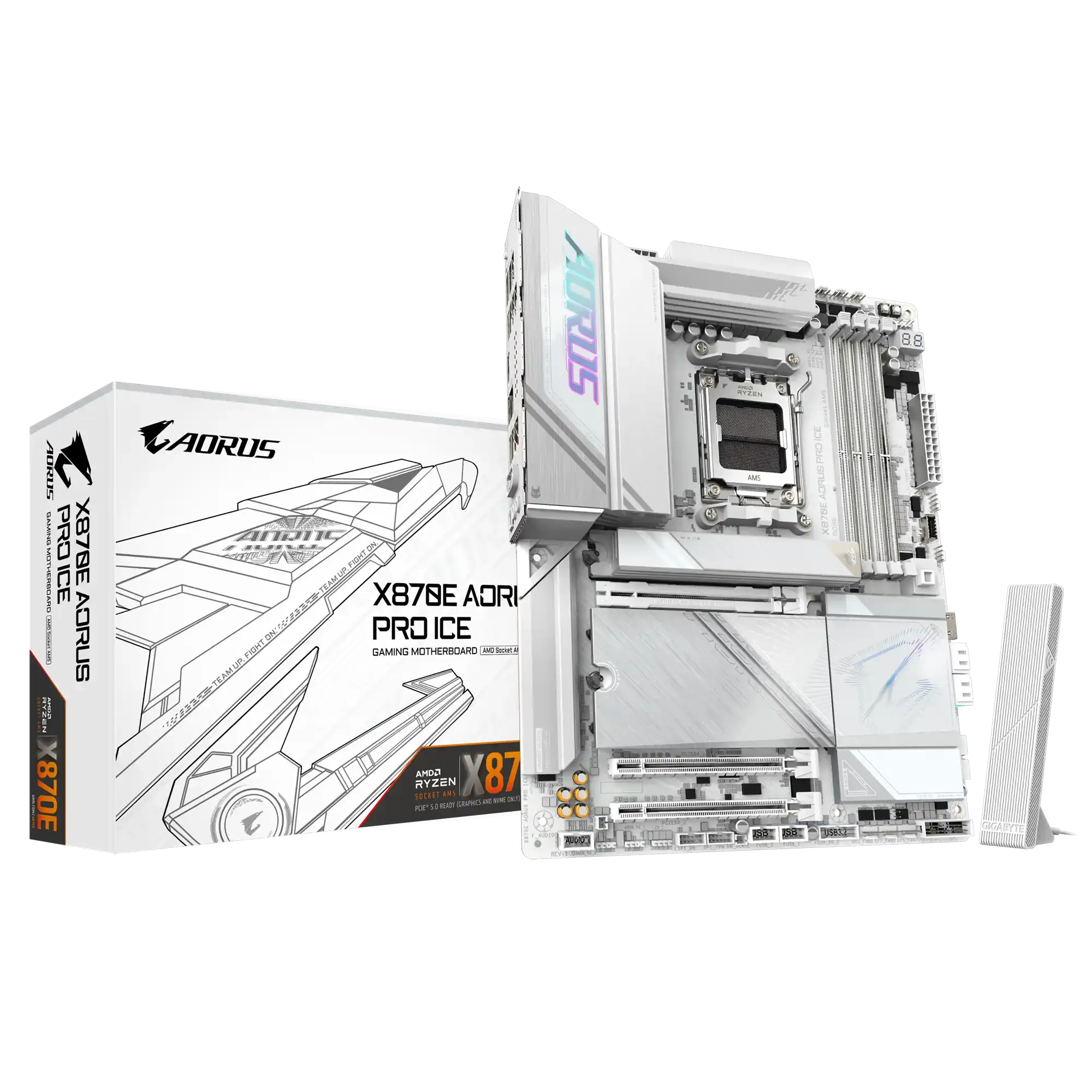 Matična ploča Gigabyte AM5 X870E AORUS PRO ICE Slika 1