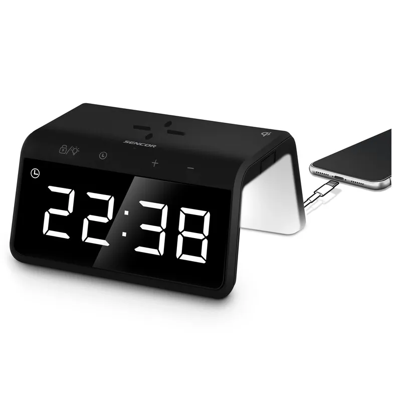 FM radio alarm sa bežičnim punjačem SENCOR SDC 7900 Qi Slika 4