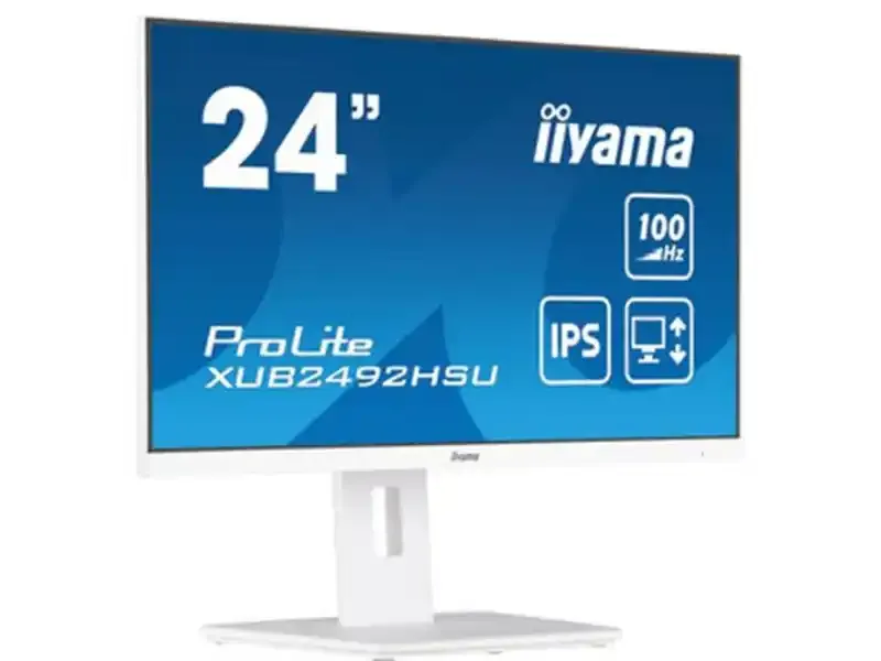 Monitor 24 Iiyama XUB2492HSU-W6 1920x1080/Full HD IPS/100Hz/4ms/HDMI/DP/USB/Zvučnici/beli Slika 3