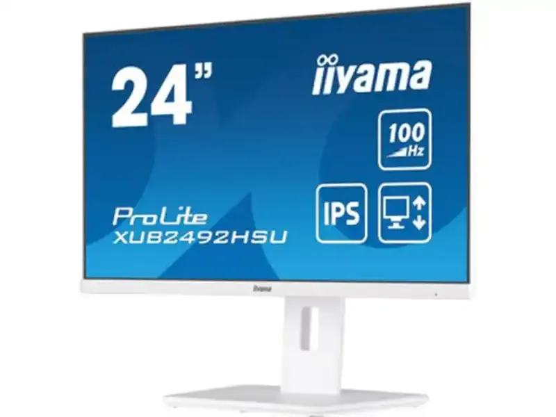Monitor 24 Iiyama XUB2492HSU-W6 1920x1080/Full HD IPS/100Hz/4ms/HDMI/DP/USB/Zvučnici/beli Slika 2