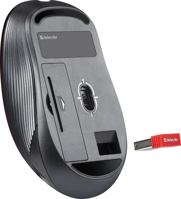 Bežični miš Defender Gassa MM-105 1600 dpi Sivi Slika 2