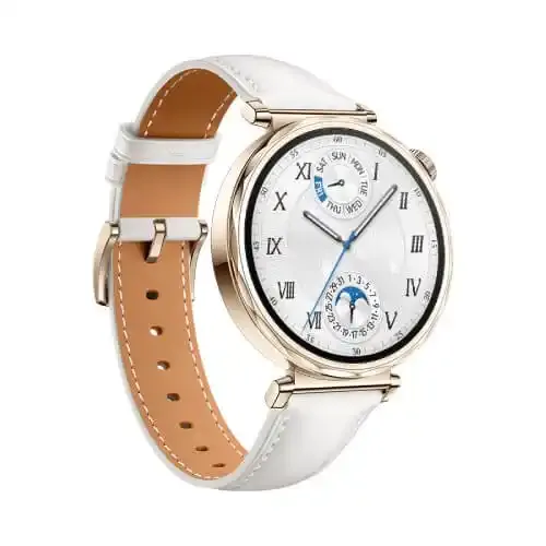 Smart Watch HUAWEI GT 5 42mm White kožna narukvica Slika 3