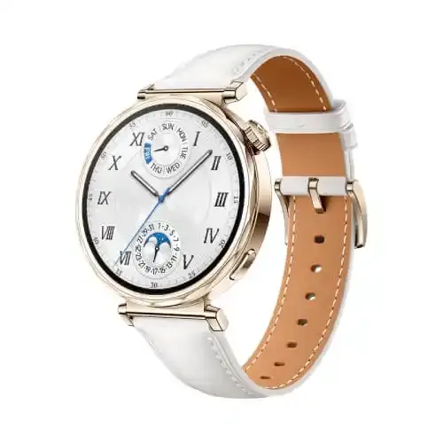 Smart Watch HUAWEI GT 5 42mm White kožna narukvica Slika 1