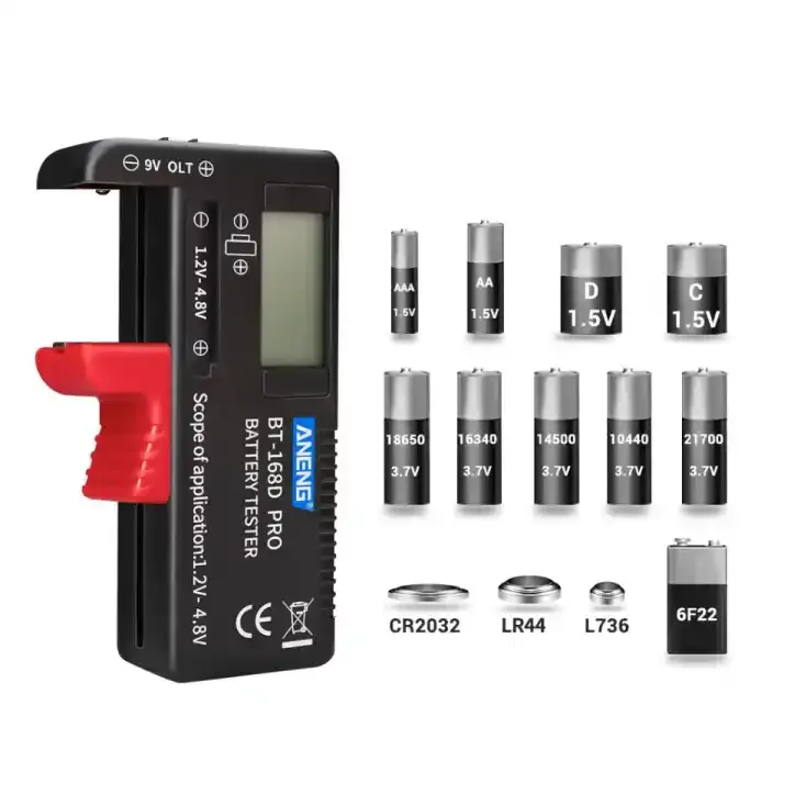 Tester baterija BT-168 1.2V-4.8V AAA AA C D 9V Li Slika 4