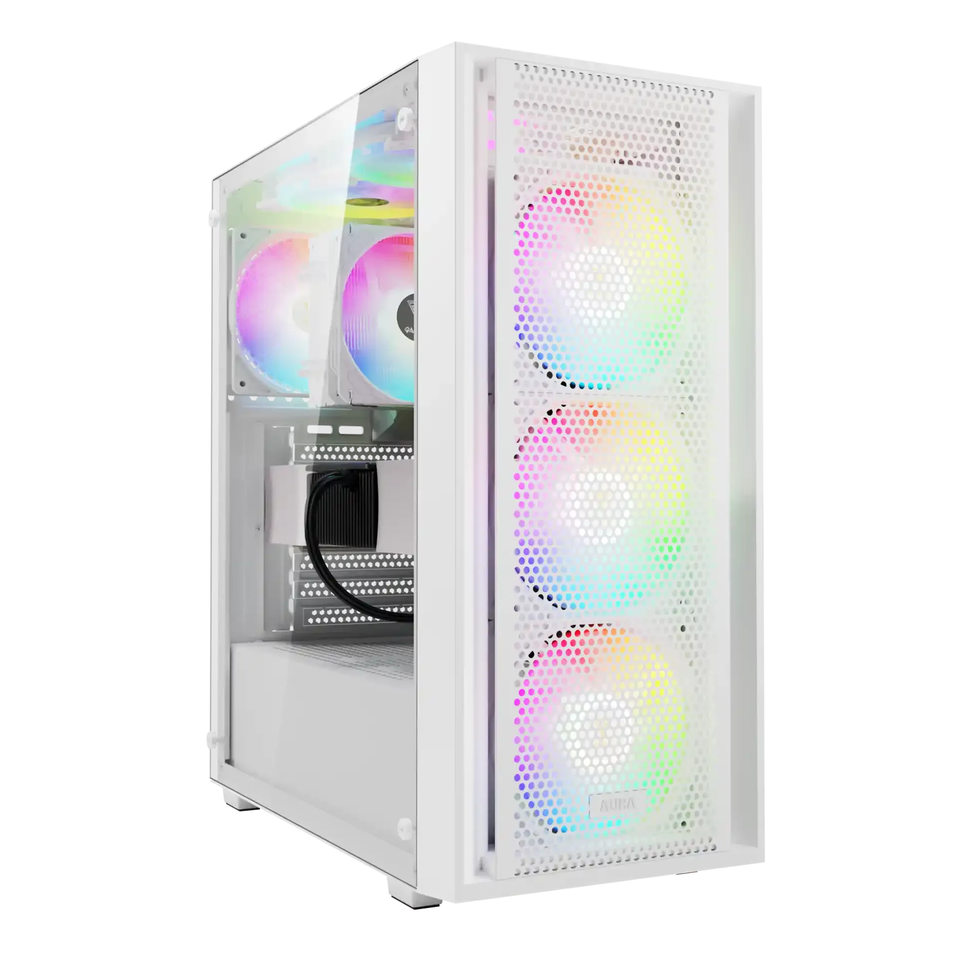Kućište Gamdias Aura GC2 Elite ARGB belo Slika 1