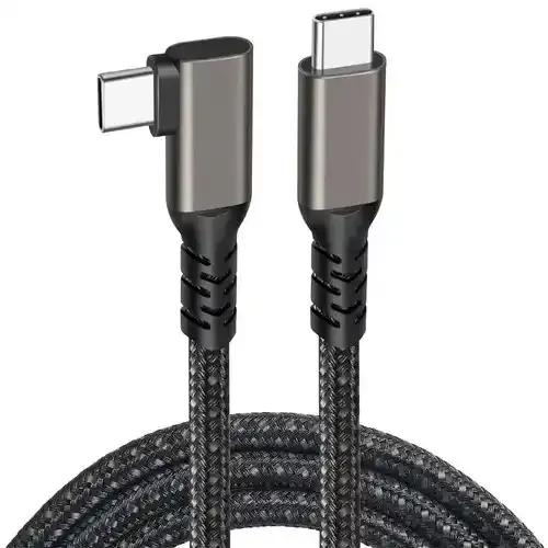 Kabl USB Tip C-Tip C (90 stepeni) 3.2 4K 100W Kettz KT-USBC070 1m Slika 1