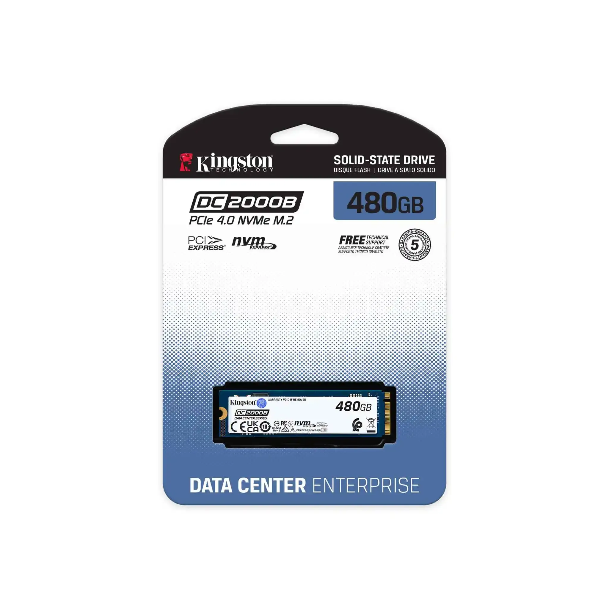 Serverski NVME SSD Kingston DataCentar DC2000B 480GB 2280/7000MBs/800MBs PLP SEDC2000BM8 Slika 2