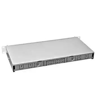 FO Splicebox 19 inča sa 4 LC singlemode duplex adapter Schrack HSELS08SLG RAL7035, PREMIUM Slika 2