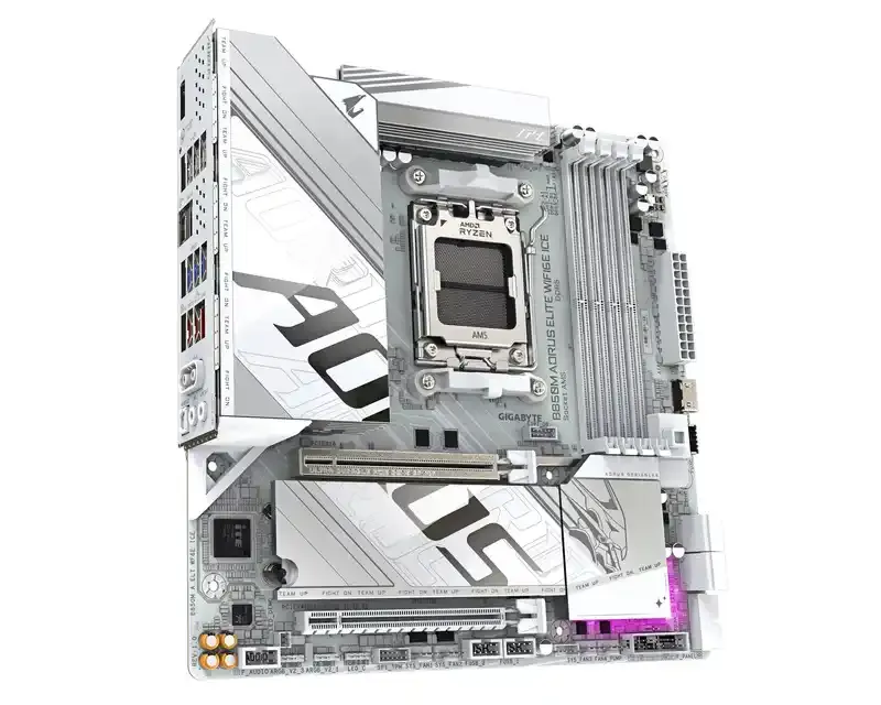 Matična ploča AM5 Gigabyte B850M Aorus Elite WIFI 6 Ice DDR5 DP/MI/M.2 Slika 3