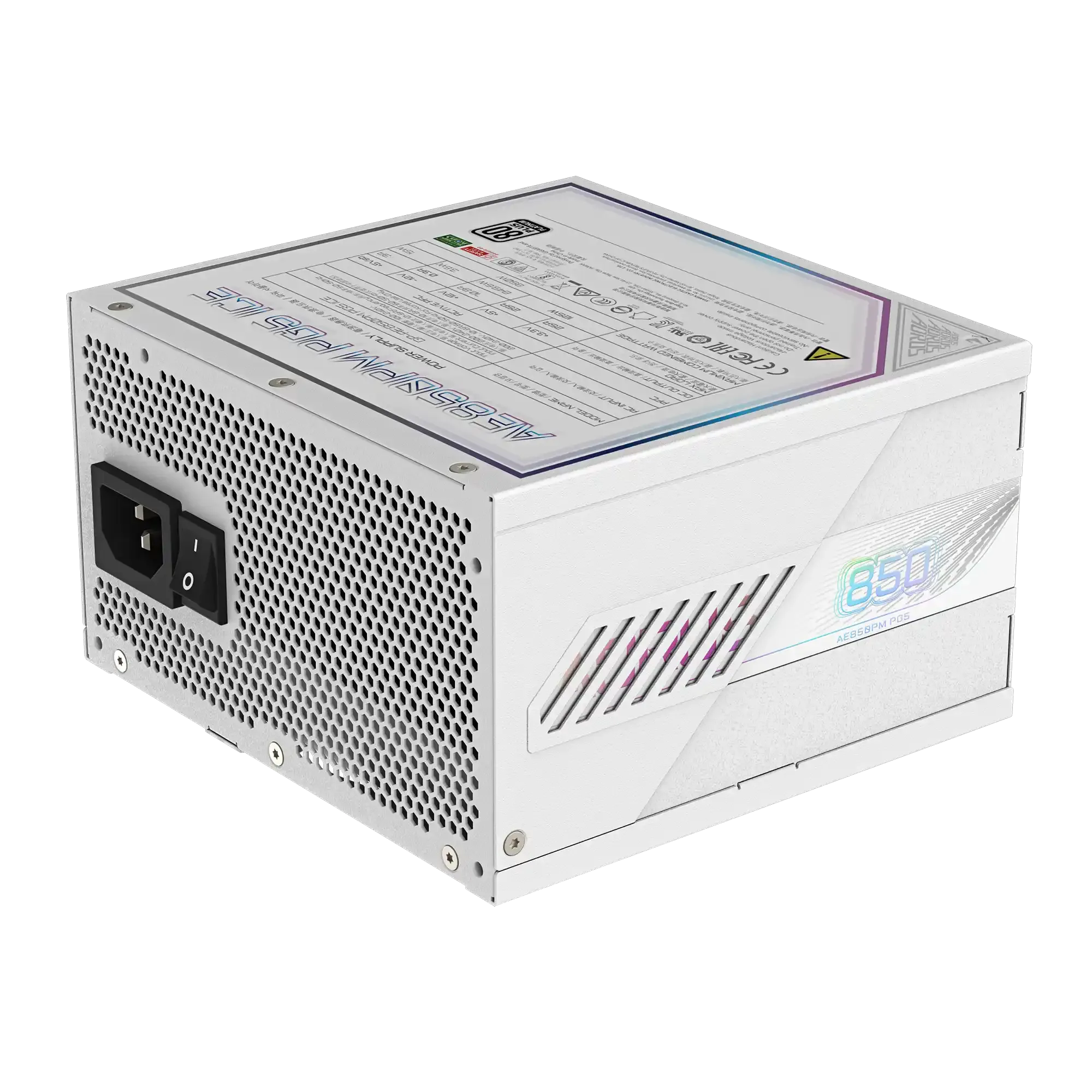 Napajanje 850W Gigabyte Aorus Elite Platinum PG5 Modularno Ice Slika 3