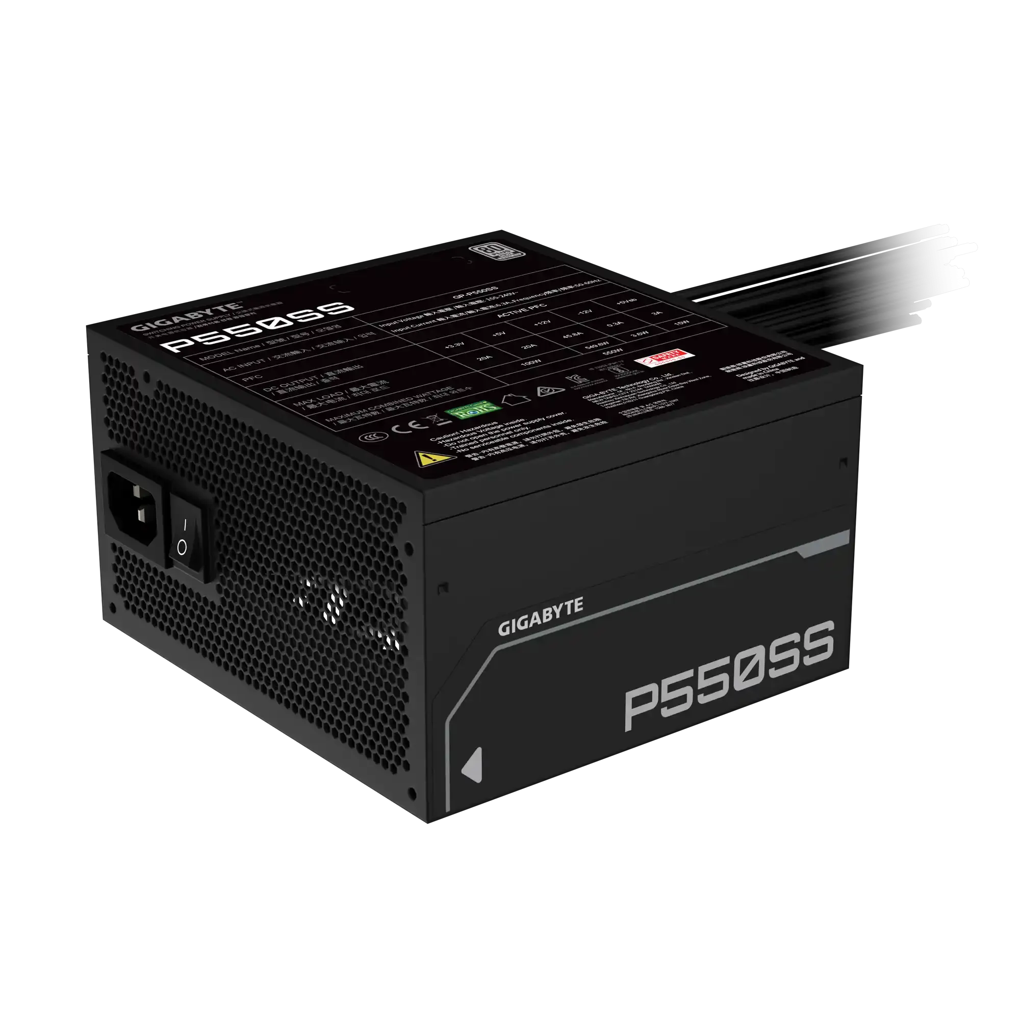Napajanje 550W Gigabyte GP-P550SS Silver Slika 3