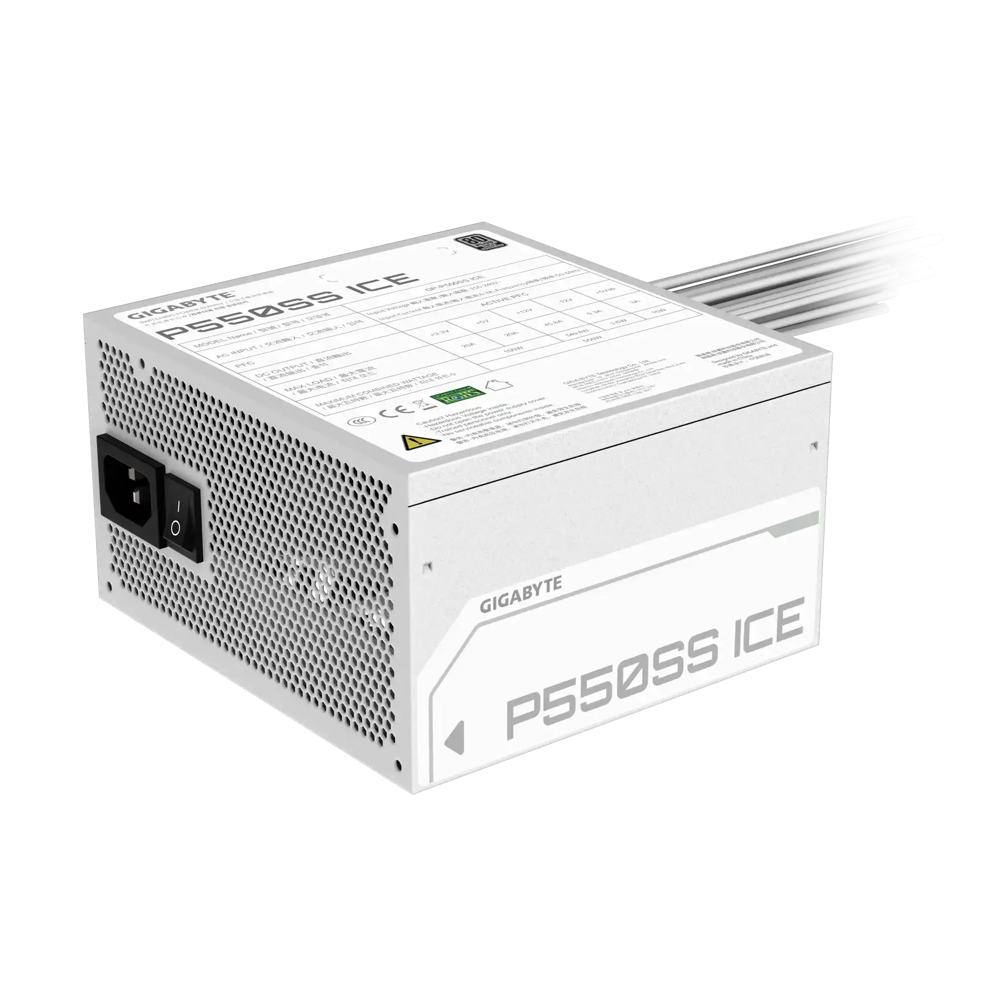 Napajanje 550W Gigabyte GP-P550SS Ice Silver Slika 3