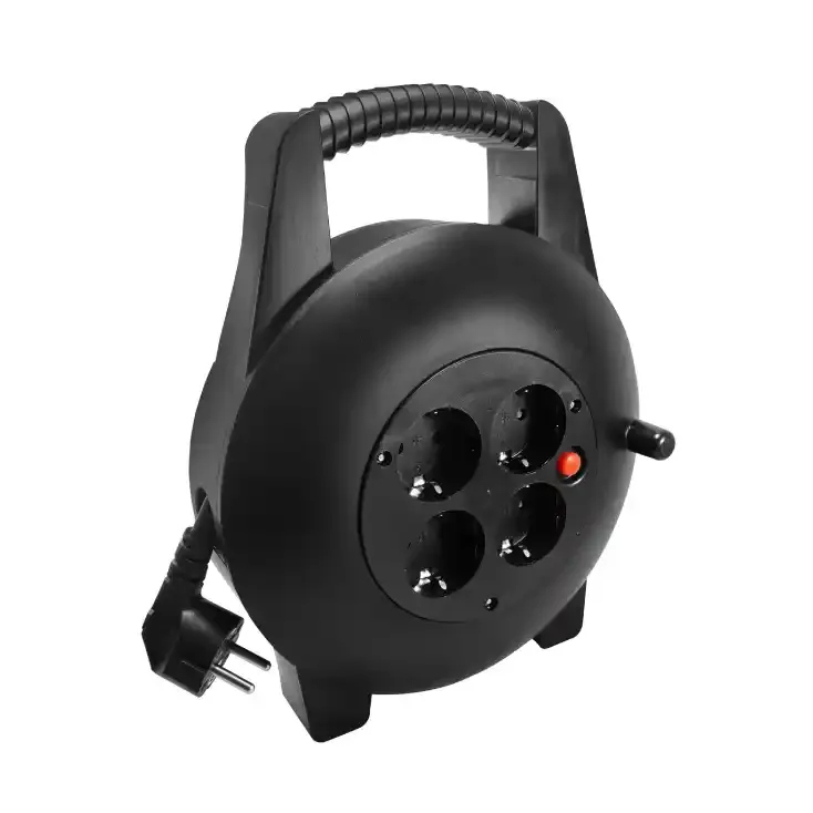 Produžni kabal na namotaju Prosto HJR4-10-P 10m 1.5mm2/IP20/4 utičnice Slika 1