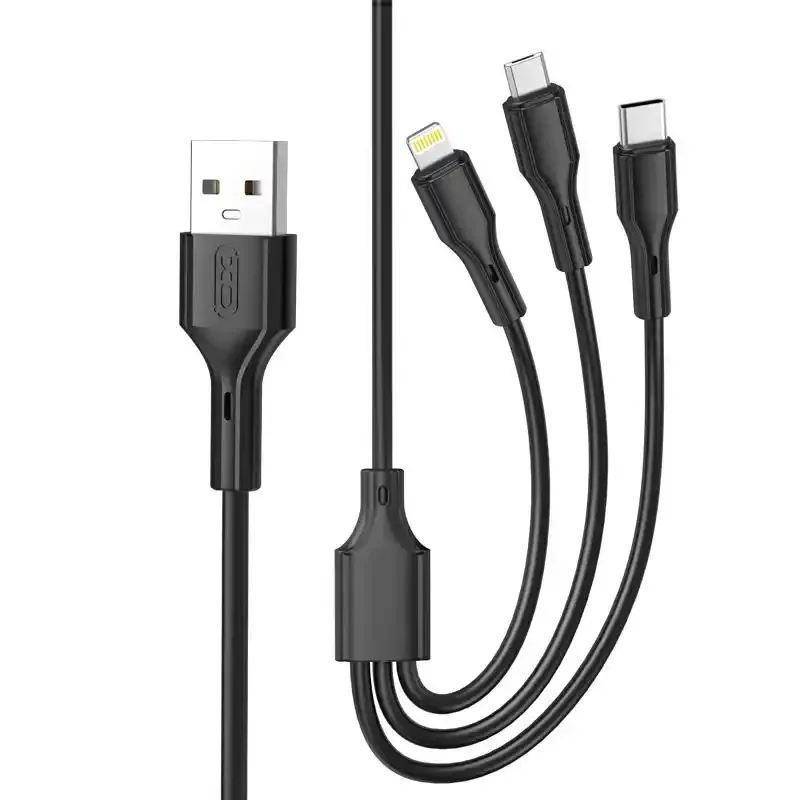 Kabl USB Tip A-Tip C/Micro/lightning 3u1 XO NB230 1m 3A Slika 1