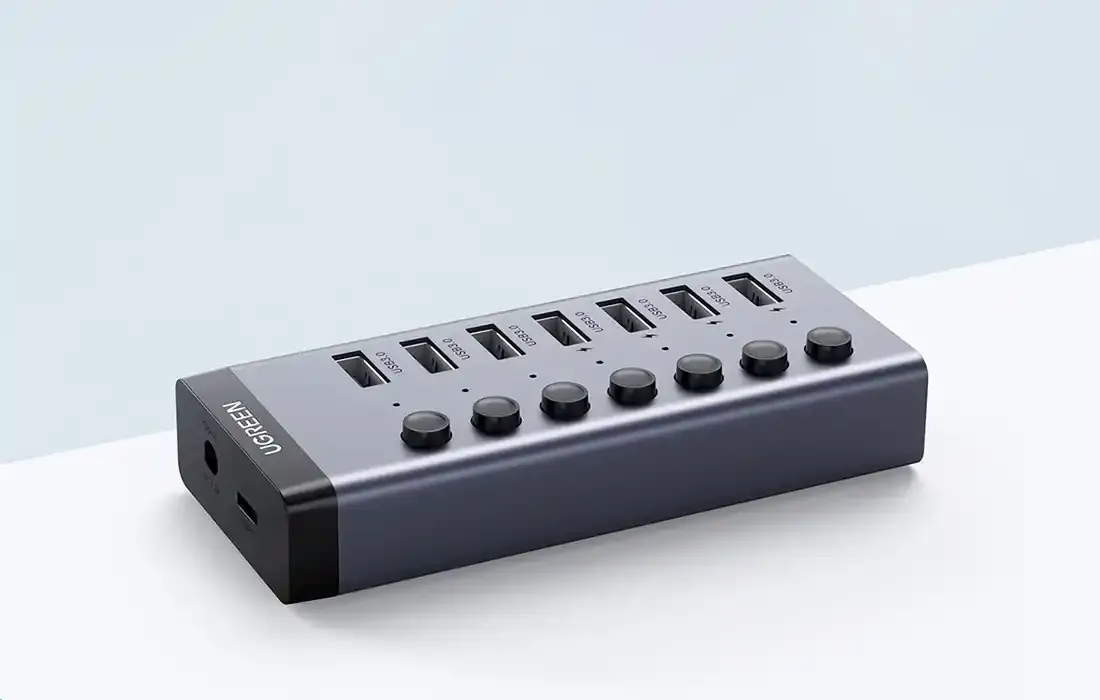 USB Hub 7 port Ugreen CM481 3.0 Tip C DC 12V napajanje Slika 2