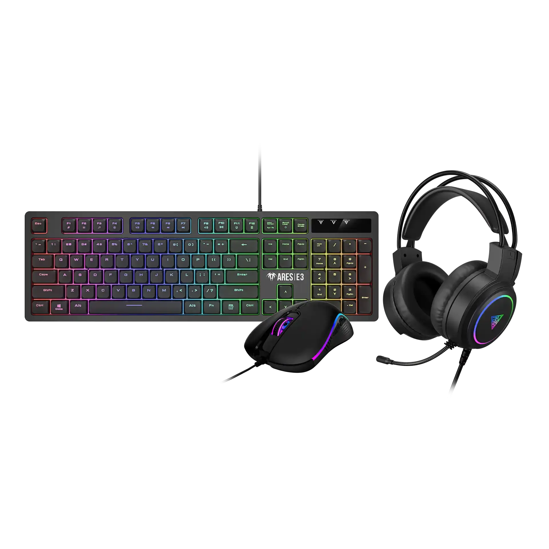 Tastatura + miš + Slušalice Gamdias Poseidon E2 žičani Slika 1