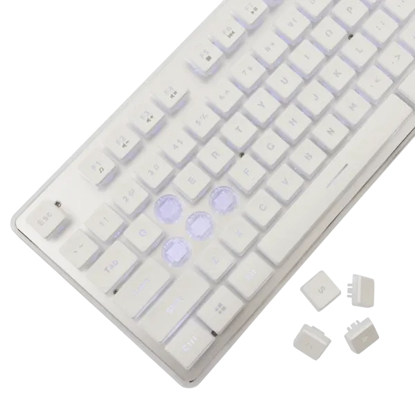 Tastatura White Shark GK 003241 TACHI White membranska US Slika 2